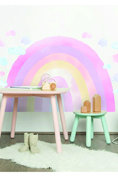 WALLHUMAN Büyüleyici Gökküşağı Çocuk Odası Duvar Stickeri