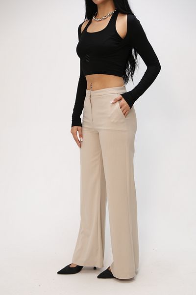 Nesil Kasin Wide Leg Palazzo Trousers