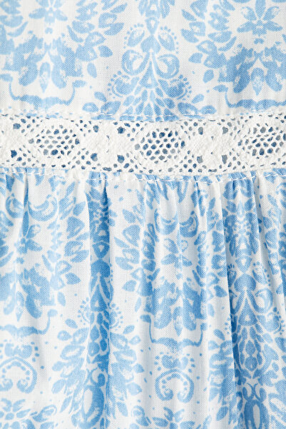 H&M Dantel Ara Parçalı Maksi Etek