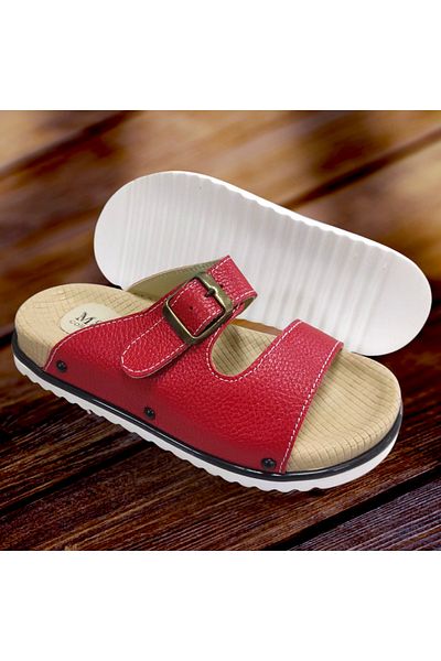 VİVA SHOES Orthopedic Genuine Leather Women's Slippers