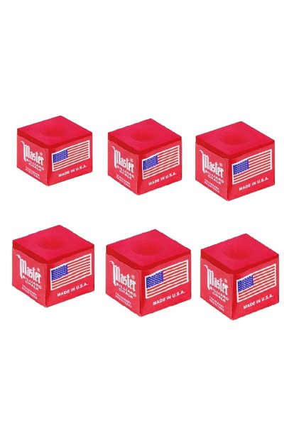 Master Bilardo Tebeşiri Master 6lı Kırmızı