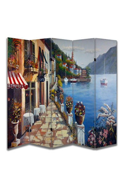 dbsanat Manzara Temalı Özel Tasarım Paravan Room Divider 180 x 200 cm