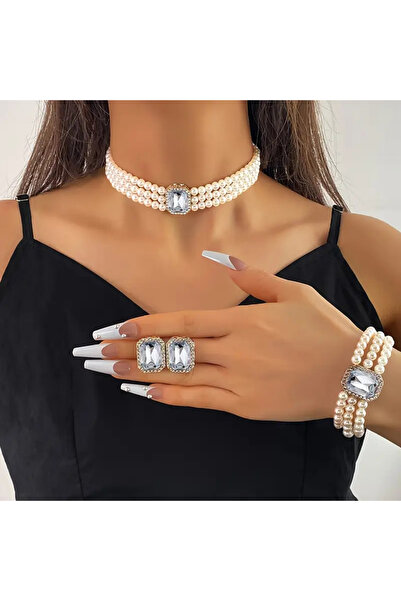 byozanyılmaz مجموعة أقراط قلادة سيرا من TASAIM