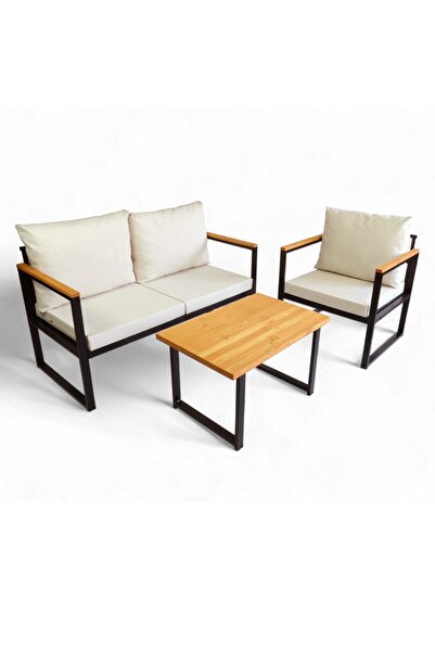 Woodesk Rosa Bahçe Takımı 2+1+Sehpa CPT5549-130