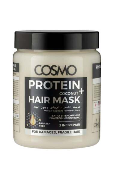 Cosmo Coconut Extract Protein 3-in-1 Pro-Moisture Daily Hair Mask (1L)