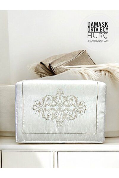 Mariabella Home Collection Damask Desen Hurç 40x60x20 Cm Orta Boy Osmanlı Ipe...