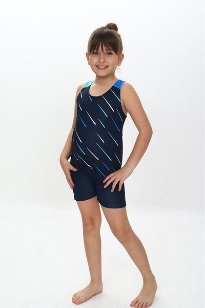 MODANINO Girl's Swim Shorts One Piece Jumpsuit Swimsuit Set 5-16 Years 12231