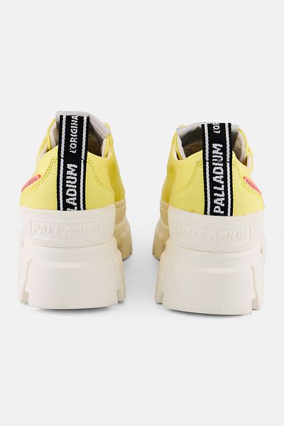 Palladium Women Revolt Lo Tx Lace Up Casual Shoes, Yellow