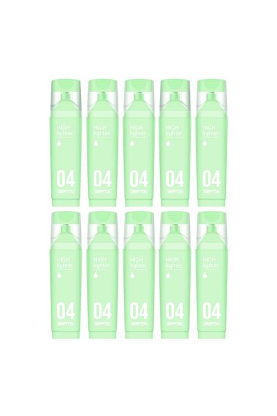 Gıpta Macaron Cut Tip Pastel Green Highlighter 10 Pieces