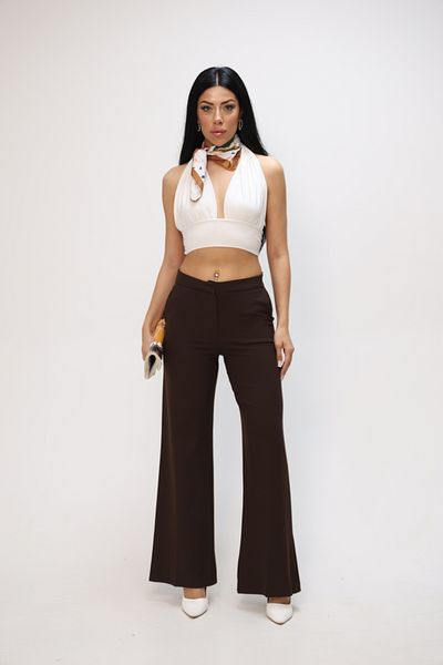 Nesil Kasin Wide Leg Palazzo Trousers