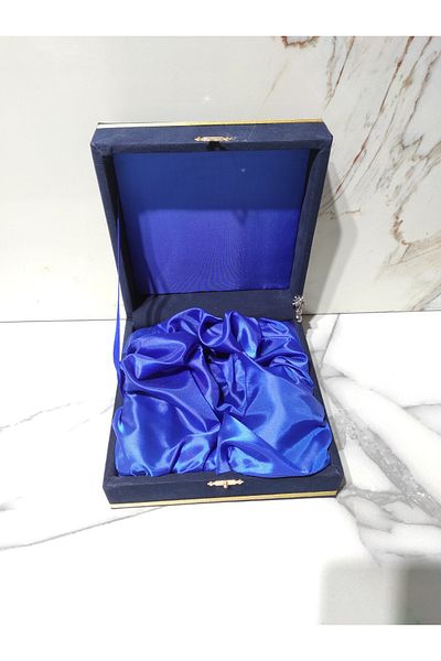 DM PORSELEN Velvet Box for Single Cup Team Navy Blue