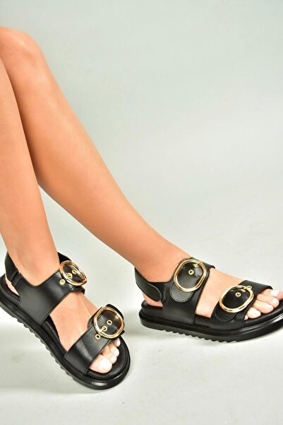 Fox Shoes U725092109 Siyah Kadın Sandalet