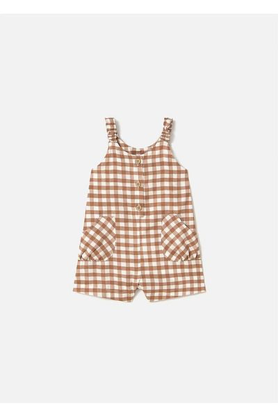 MAYORAL Baby Girl Short Jumpsuit Brown 1836