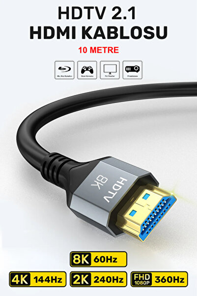 CONOCER Ultra High Speed 8K HDMI 2.1 Cable, 4K 120Hz HDMI Cable 10 Meters Hdtv Cable