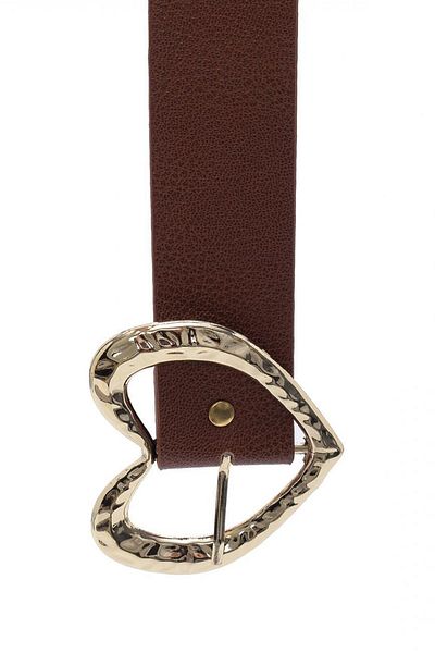 Paçuli Moda Patchouli Women's Heart Buckle Belt