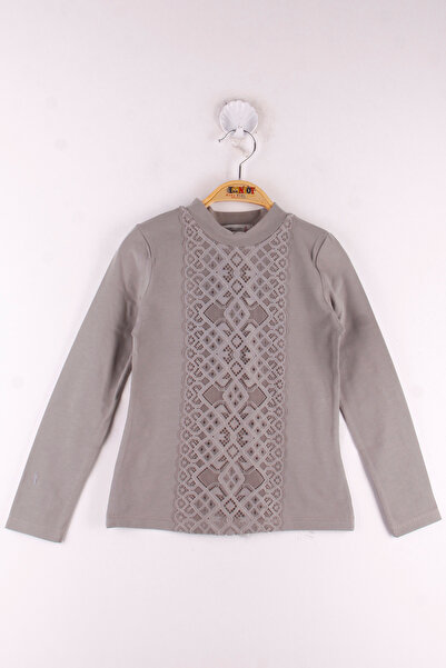 Toontoy Girl's Lace Front School T-Shirt