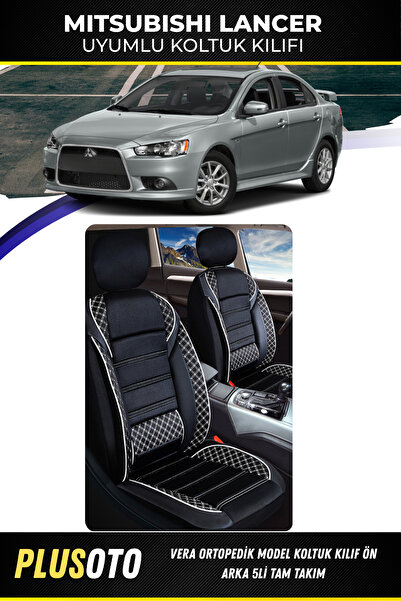 PlusOto مجموعة أغطية مقاعد السيارة المتوافقة مع سلسلة Vera من Mitsubishi Lanc...
