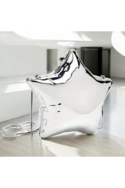 Innovate Store Shiny Star Bag Mirror Look Imported Stylish Bag with Hanger