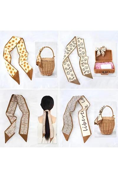 dukart Trendlover Red Geometric Patterned Scarf