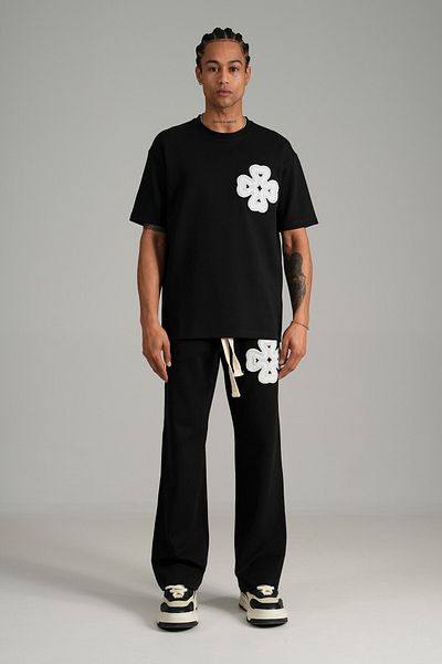 İkao Clover Detailed T-Shirt Pants Set