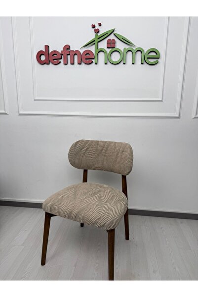 Defne Home bohem sandalye kılıfı Vizon