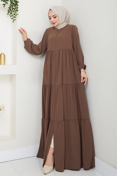 InStyle Three Drawstring Brown Ferace