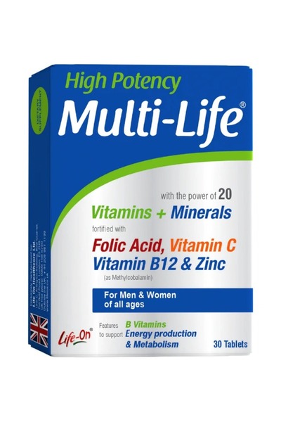 lifeon لايف أون مالتي لايف عالي الفعالية 30 قرصًا