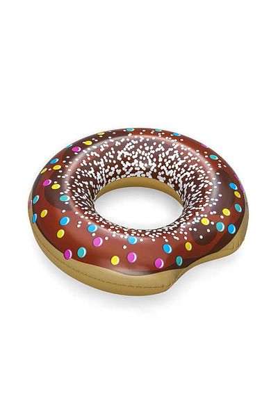 TUENGİ STORE 12+ Years Giant Size Donut Bagel Inflatable Sea Pool Ring 119 cm