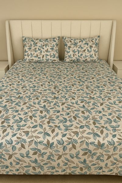 MixCotton Home Double Cotton Fitted Sheet and 2 Pillowcases