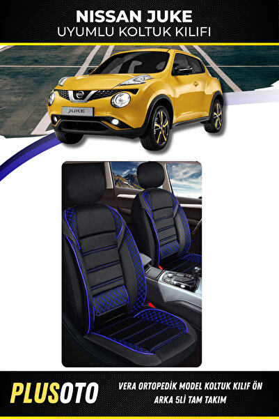 PlusOto مجموعة غطاء مقعد السيارة Nissan Juke المتوافقة مع Vera Series باللون ...