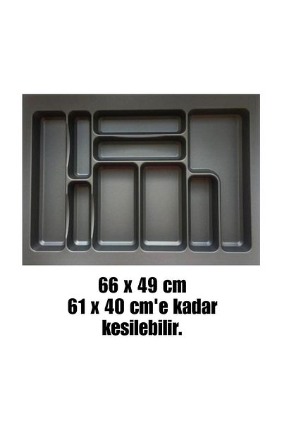 almital mobilya aksesuarları furniture accessories Μπουκέτο ανθρακί 66x49 cm - Αντιβακτηριδιακό, Δωρεάν Κοπή, Εσωτερικό Συρτάρι