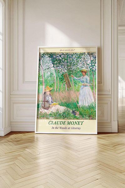 Buka Shops Un moment din grădina lui Monet Giverny: pictură de artă într-un cadru „în pădure”