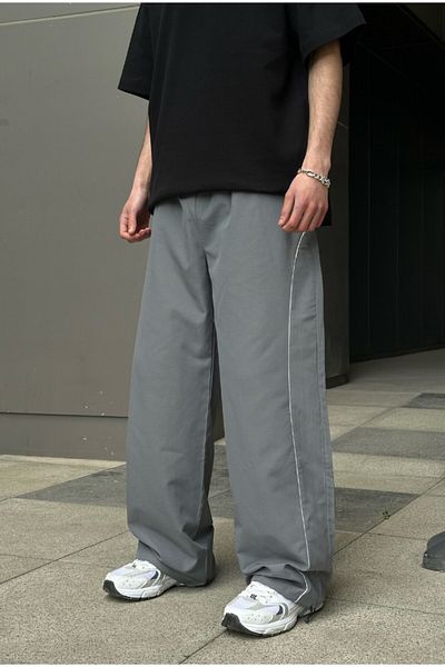 serline Striped Stopper Leg Parachute Tracksuit