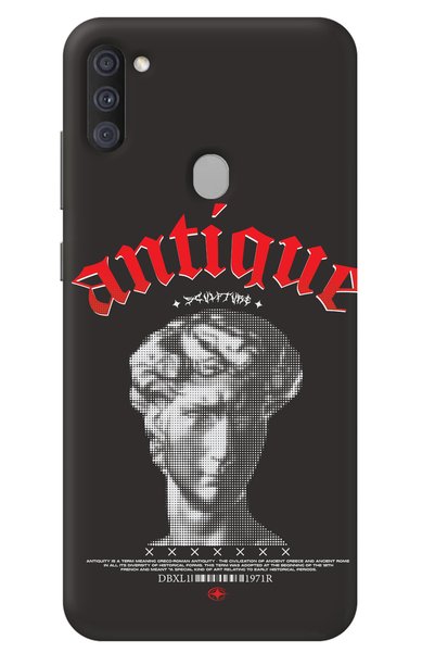 WANNA PROTECT Silicone Phone Case for Samsung M11 Black Inside Velvet Antique...