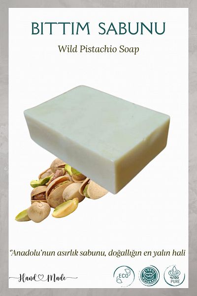Minia Bahçe Bitki ve Sanat Atölyesi 100g Menengic Bıttım Natural Soap