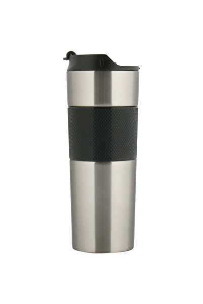Gen Promosyon French Press Paslanmaz Çelik Termos (500 ML) - Gümüş