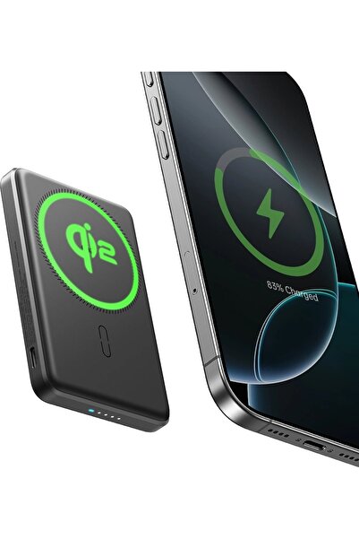 ESR Qi2 Taşınabilir Şarj Cihazı Magslim Power Bank 5000 Mah - Siyah