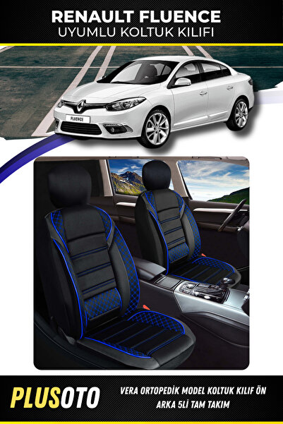 PlusOto مجموعة أغطية مقاعد السيارة المتوافقة مع سلسلة Vera من RENAULT Fluence...