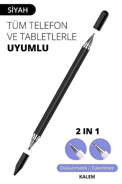 CONOCER Tablet Pen 2in1 Ballpoint Pen Stylus Drawing Pen Compatible with Apple, Ipad, iPhone and All Devices