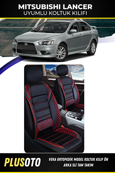 PlusOto مجموعة أغطية مقاعد السيارة المتوافقة مع سلسلة Vera من Mitsubishi Lanc...