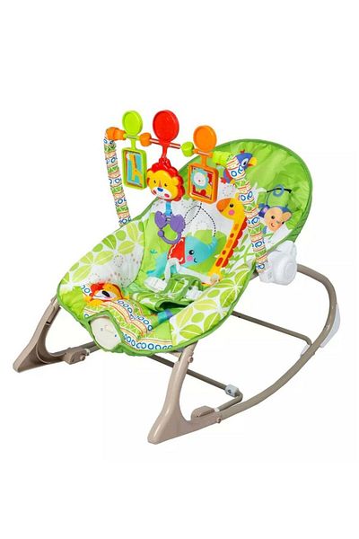 rexa Multifunctional Baby Rocking Chair from Infant to Early with Soothing Vibrations, Fun Toys and