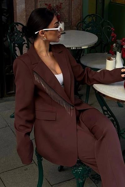 nedo7 Suit with Collar and Tassel Legs 10043