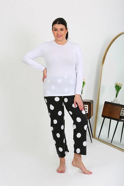 Fashi10 Celira Women's Plus Size Single Bottom Pajamas Black 27553