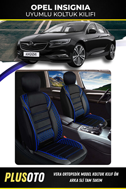 PlusOto مجموعة أغطية مقاعد السيارة المتوافقة مع سلسلة Vera من Opel Insignia ب...