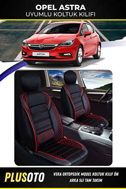 PlusOto مجموعة أغطية مقاعد السيارة المتوافقة مع سلسلة Vera من Opel Astra بالل...