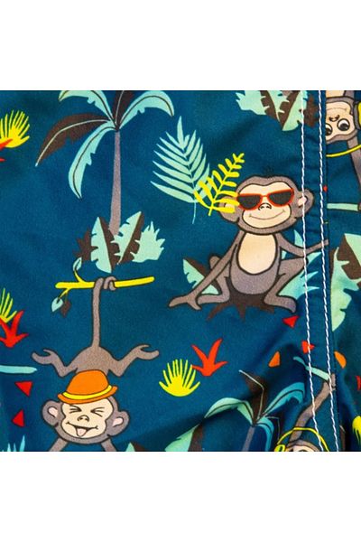 Banz Bermude Baieti Cu Protectie Uv, Protectie Solara Upf50 , Petrol Jungle, Diverse Marimi
