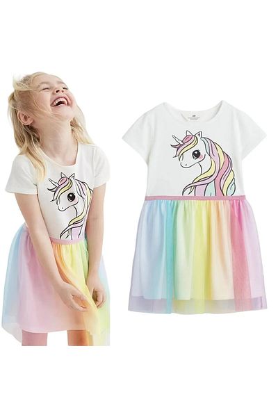 SeaBubbles Unicorn Girl's Tulle Dress