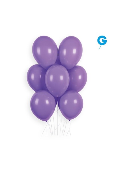 Gemar Balon Tek Renk 10" 100lü Mor Gemar