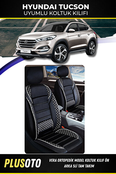 PlusOto مجموعة أغطية مقاعد السيارة المتوافقة مع سلسلة Vera من Hyundai Tucson ...