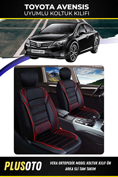 PlusOto مجموعة أغطية مقاعد السيارة المتوافقة مع سلسلة Vera من Toyota Avensis ...